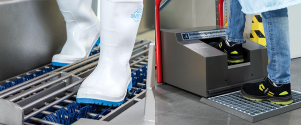 Macchine per la pulizia e la disinfezione delle suole