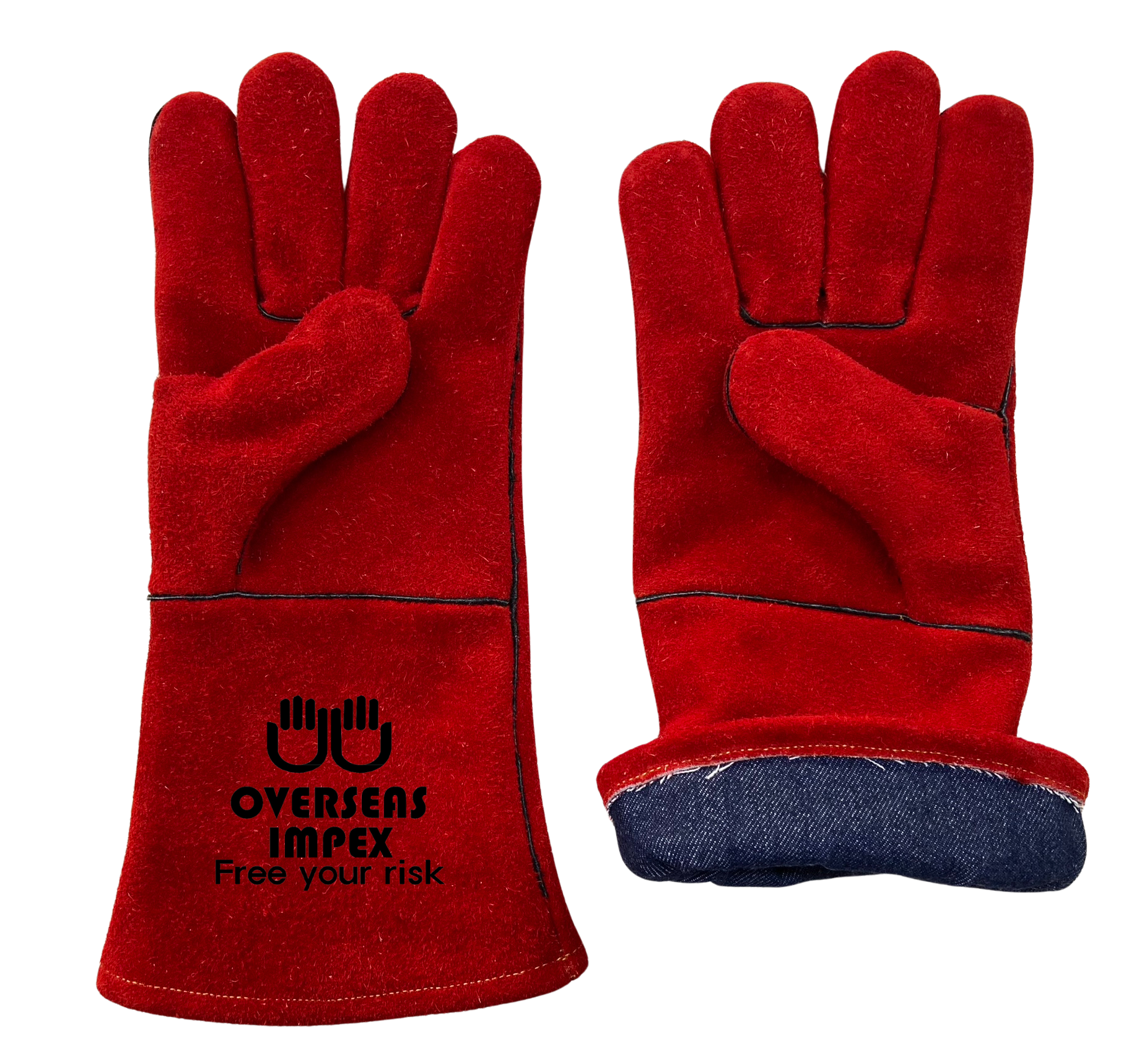 Cow split leather Welder Gloves